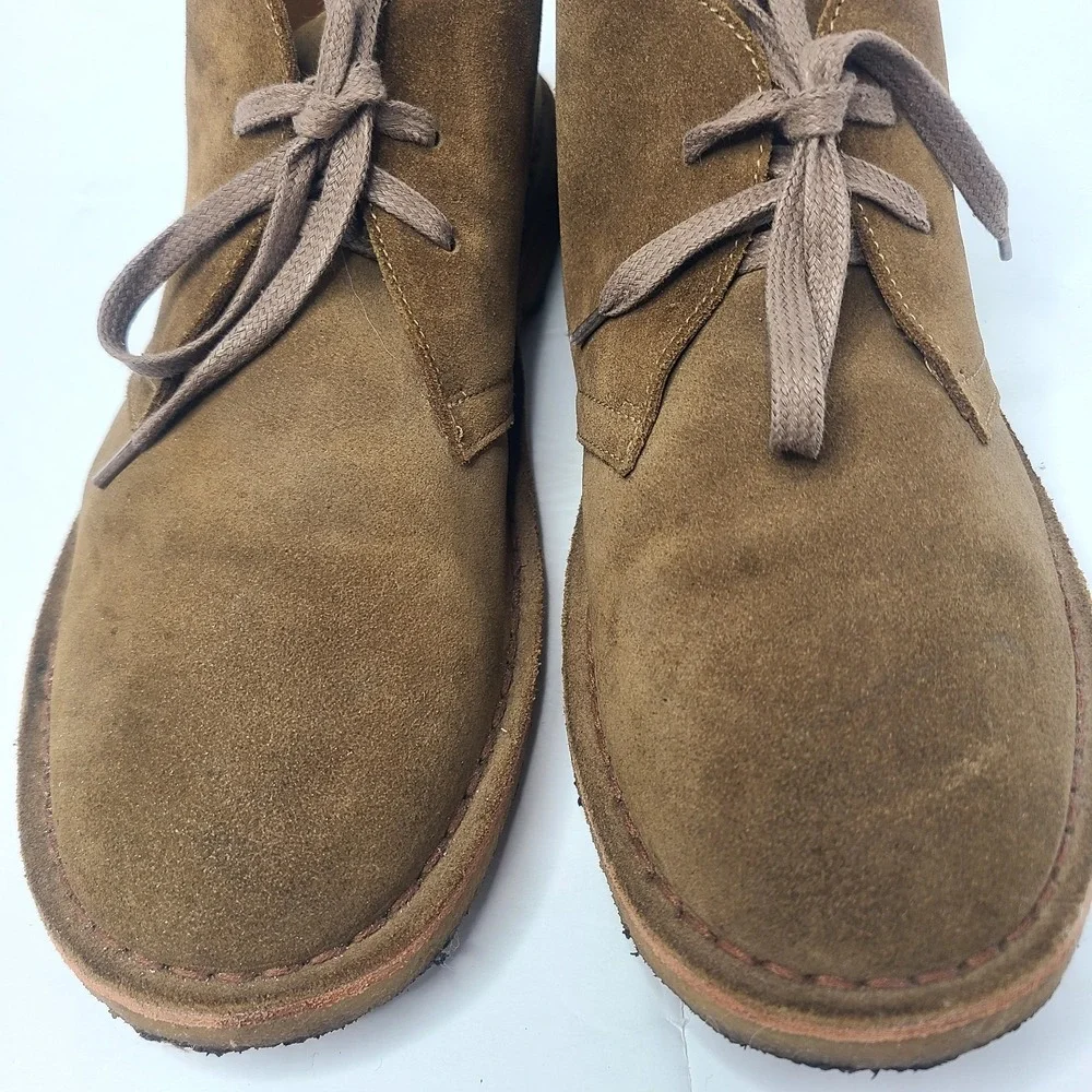 Rhodes Footwear Felix Suede Chukka Boots Crepe Sole Made in Italy Men's Size 11